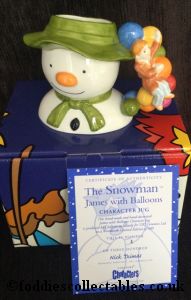 Coalport Snowman Character Jugs James With Balloons quality figurine